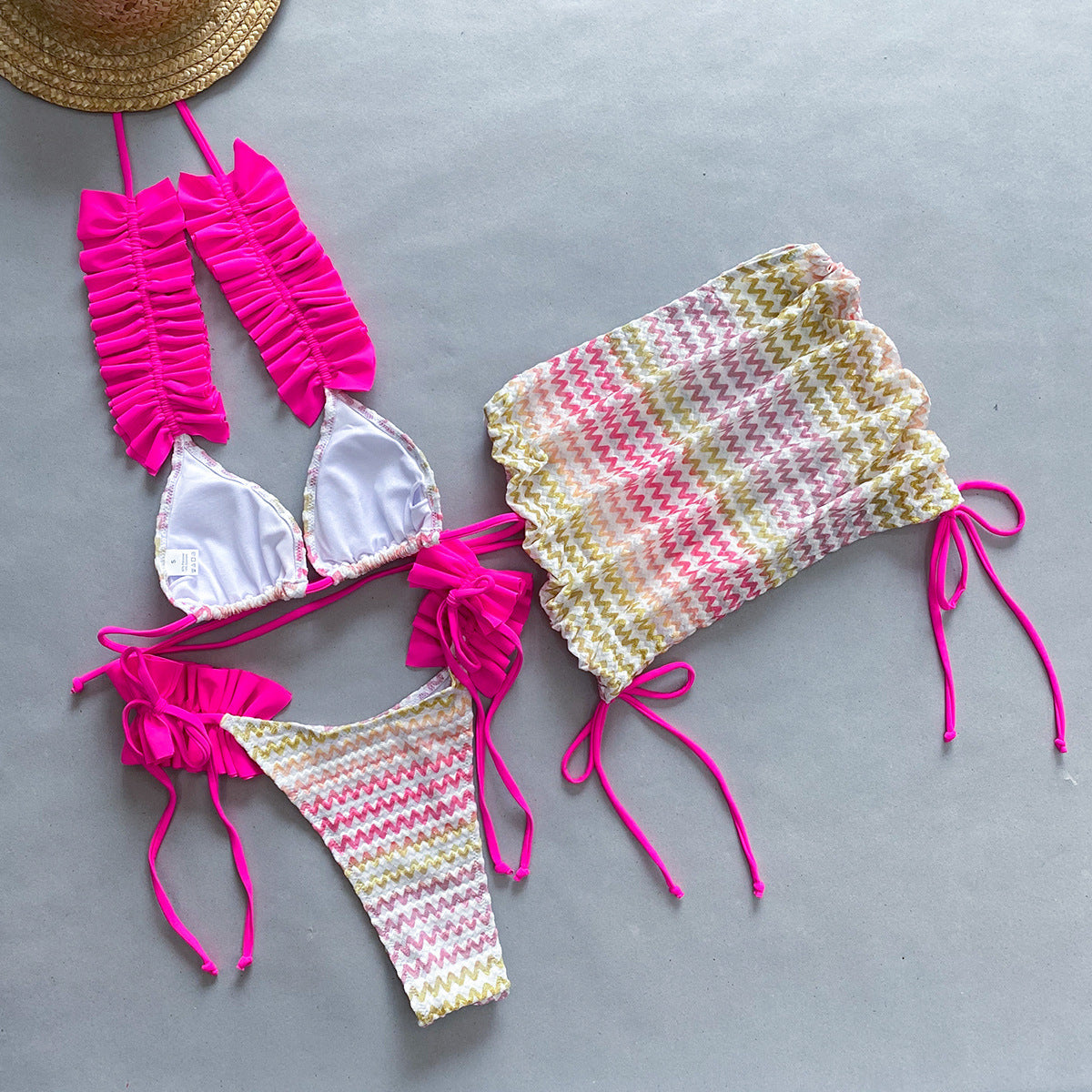 Three-Piece Bikini Set Sexy Women's Swimsuit Two-Piece