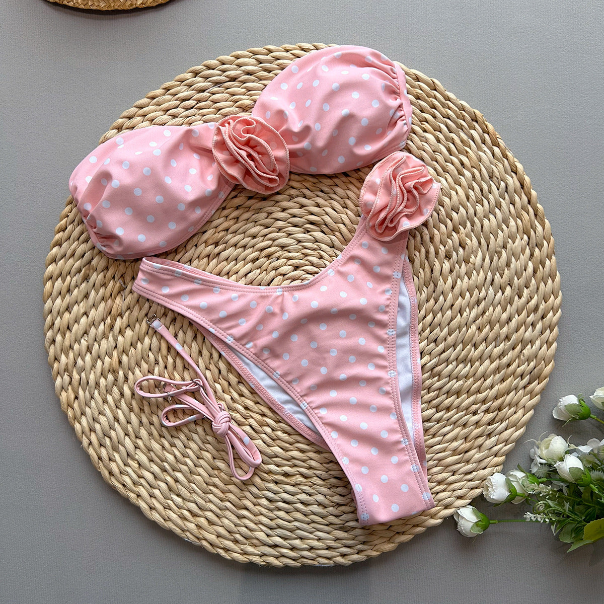 Bikini with Flowers Two-Piece Women's Swimsuit