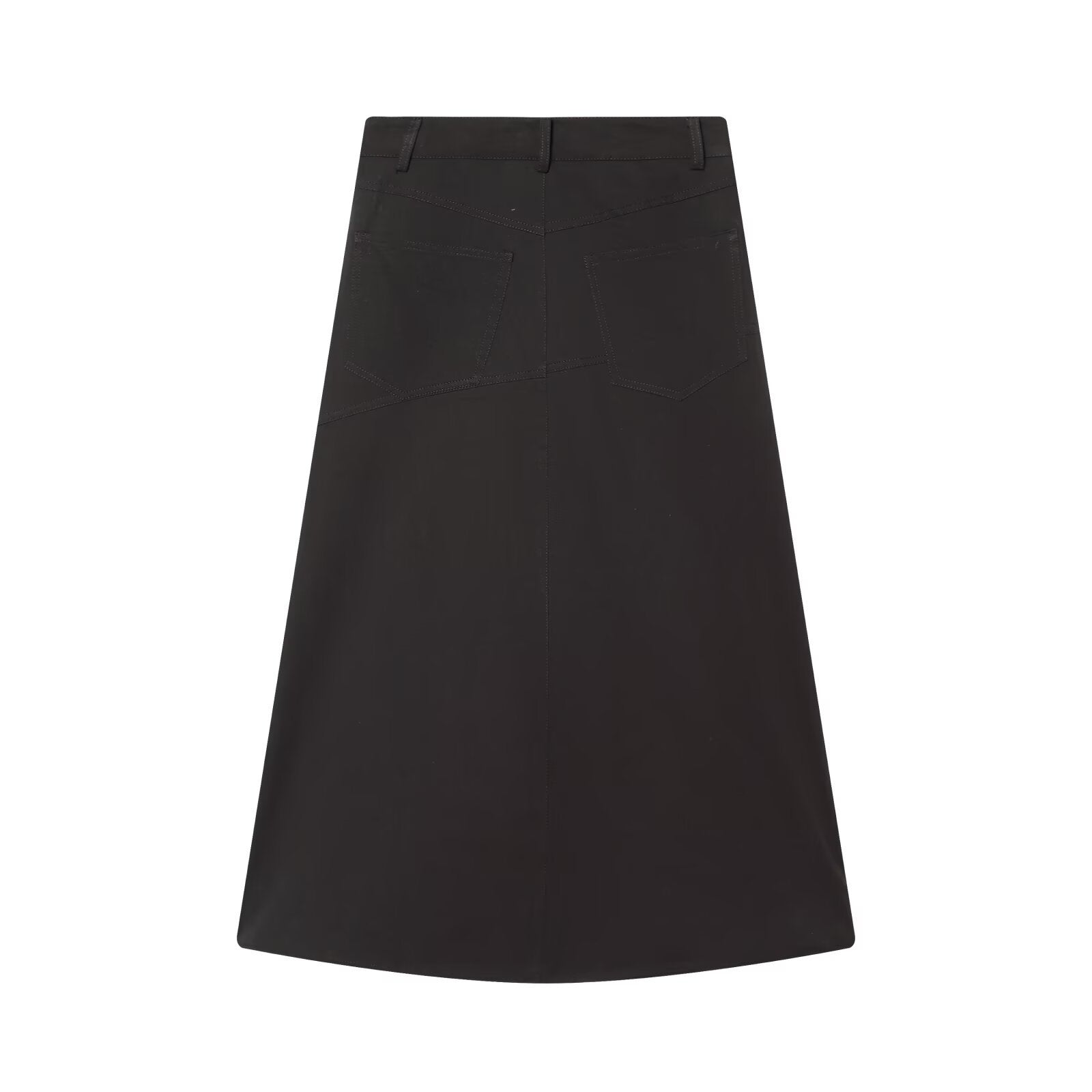 Asymmetric hem Midi skirt women's clothing