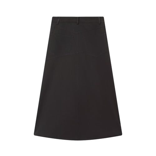 Asymmetric hem Midi skirt women's clothing