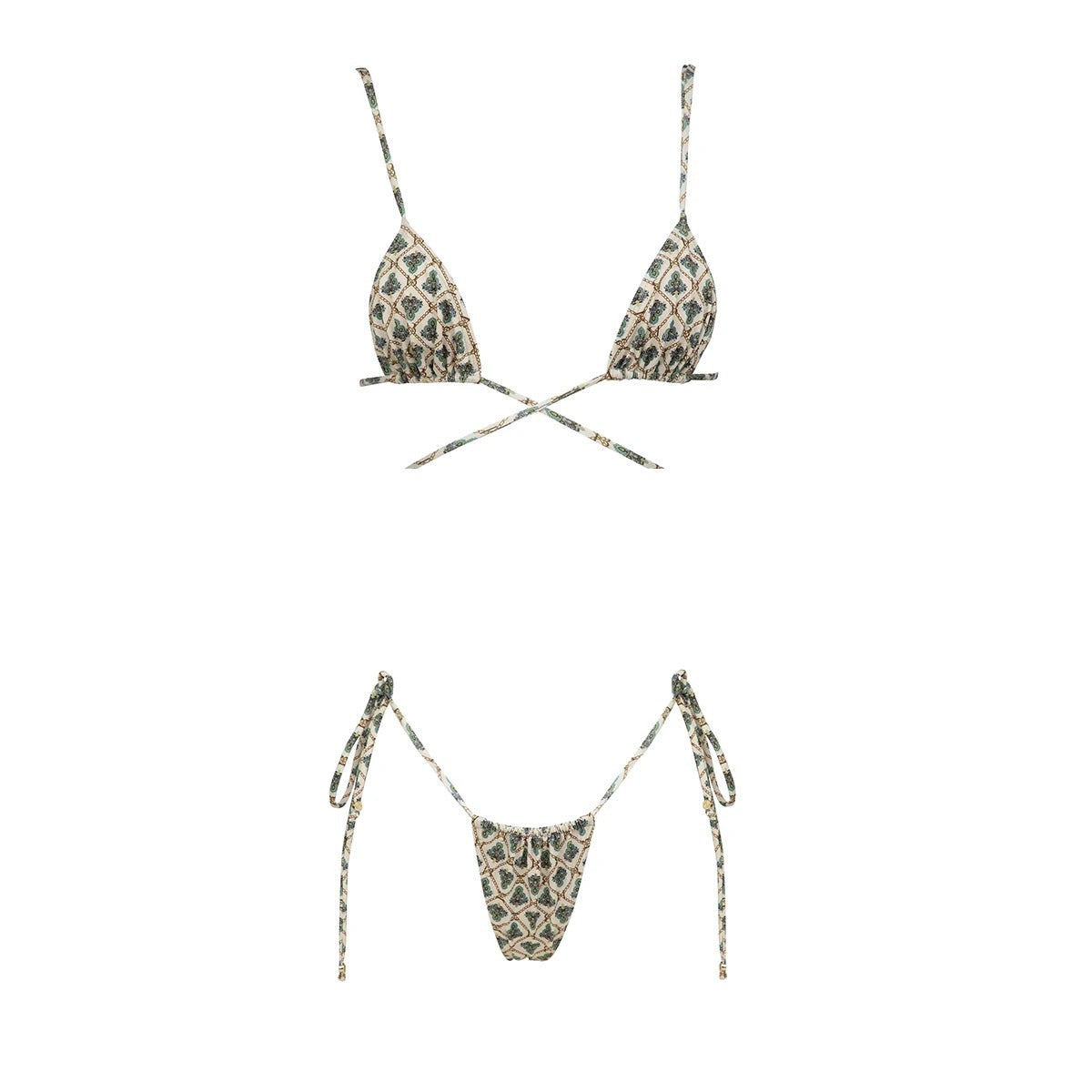 Bikini Strap Bikini Export Print Sexy Two-piece Women's Swimsuit