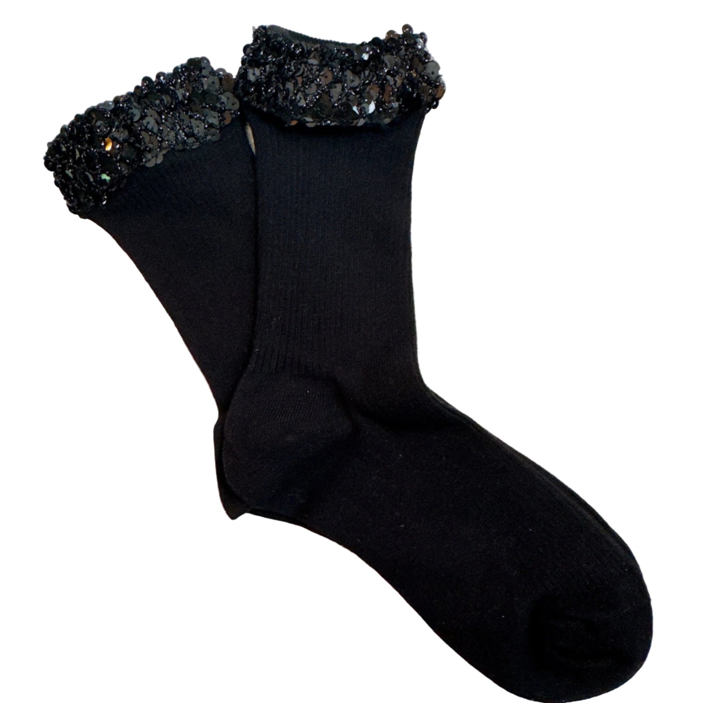 Sequin Chic Shine Top Socks